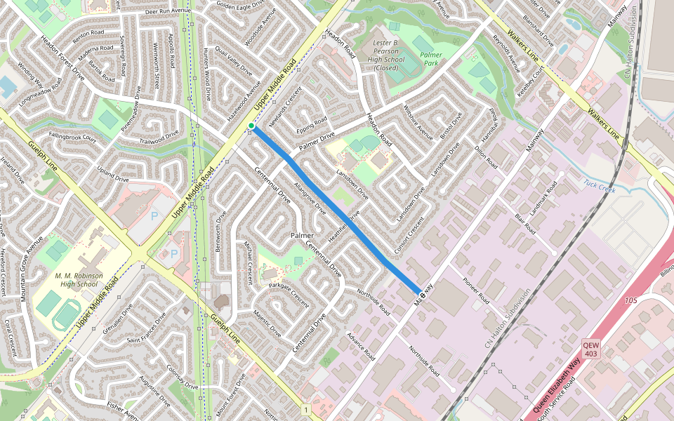 Palmer Trail Walking and Running Burlington, Ontario Pacer