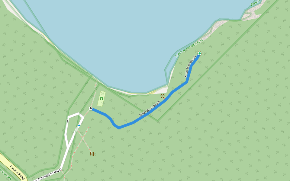 Kulki Boardwalk walking route map in Cape Tribulation