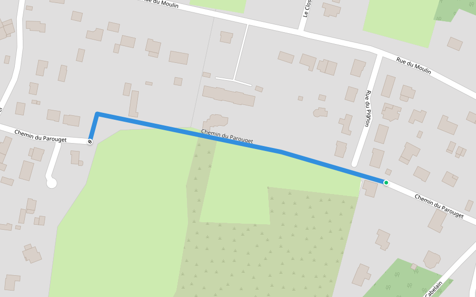 Chemin du Parouget walking route map in Pénestin