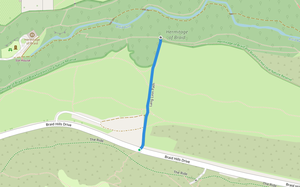 Lang Linn Path Walking And Running Trail Edinburgh, Scotland Pacer