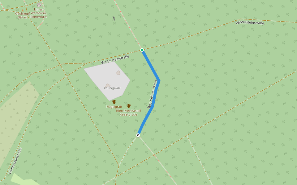 Wehrheimer Bahn walking route map in Ober-Mörlen