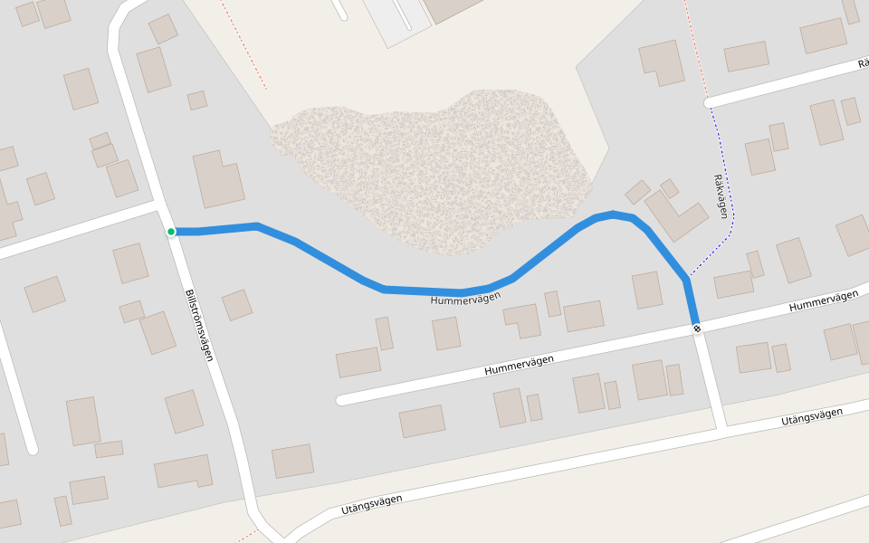 Hummervägen walking route map in Skärhamn