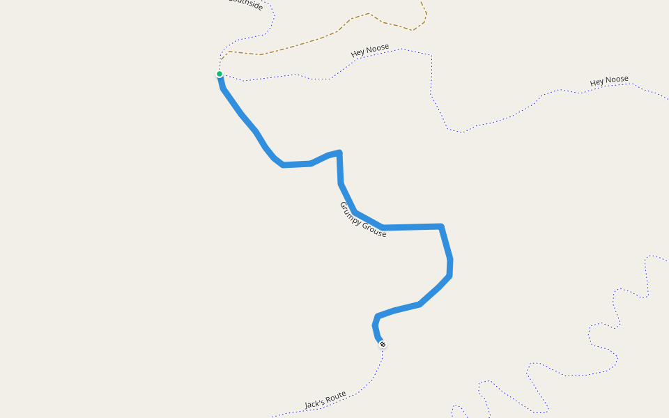 Grumpy Grouse walking route map in Moscow