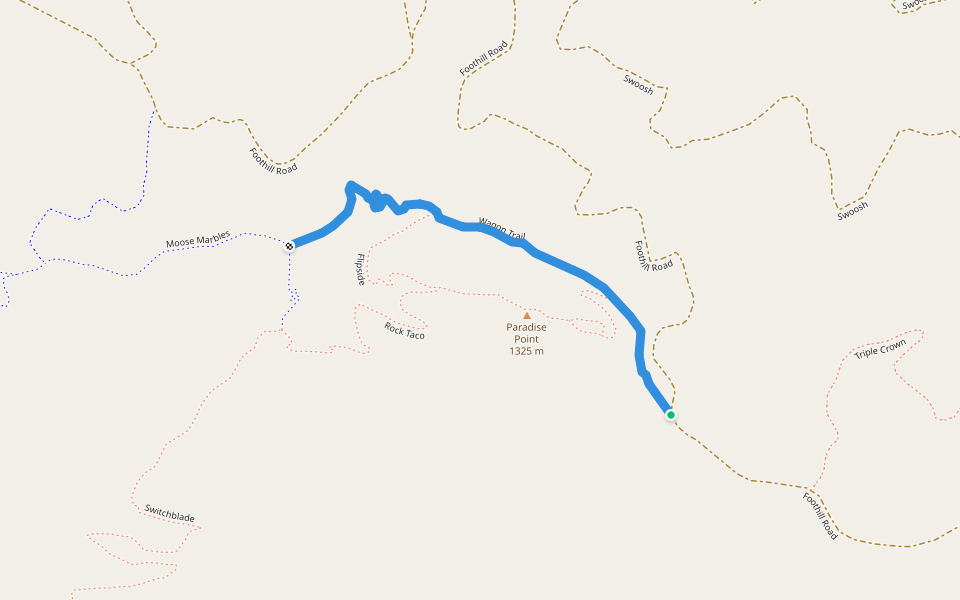 Wagon Trail walking route map in Moscow