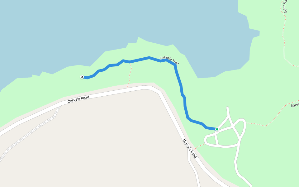 Oakvale Trail walking route map in Escondido