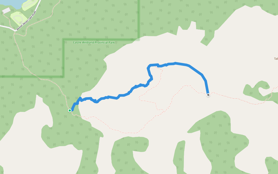 Table Mountain Alternate Ascent walking route map in Bellevue
