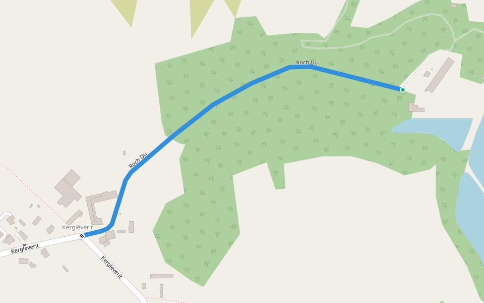 Roch Du walking route map in Crac'h