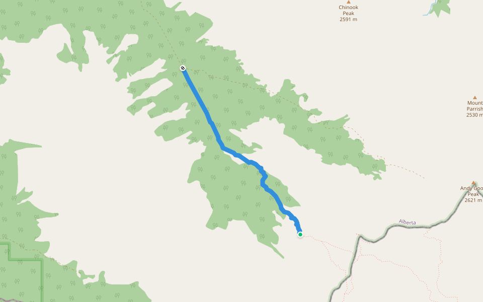 Ptolemy Plateau Route walking route map in Hazell