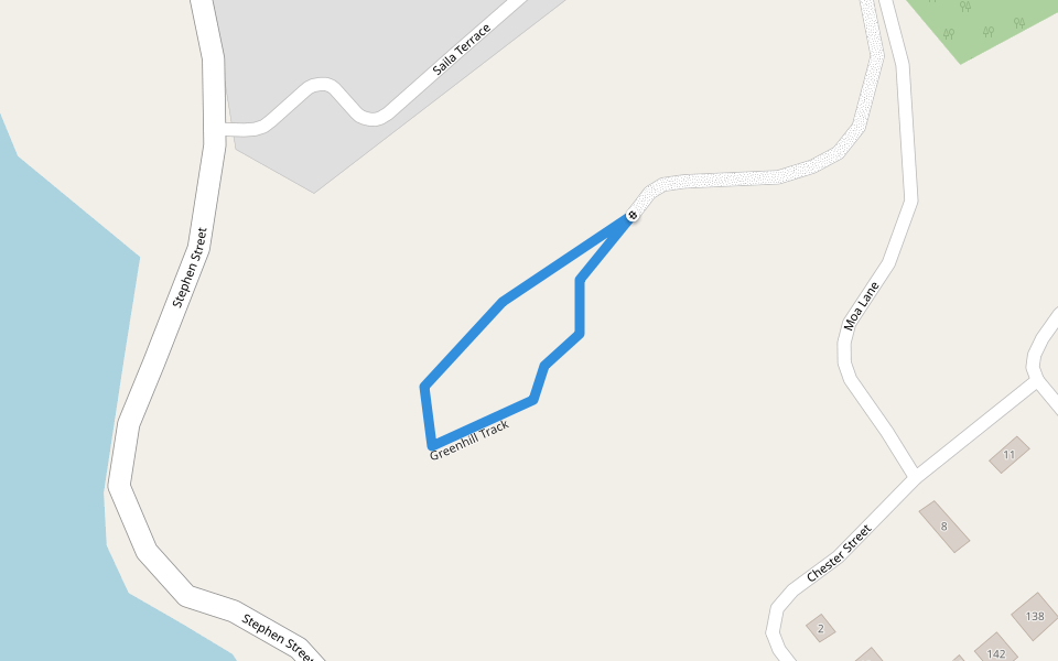 Greenhill Track walking route map in Thursday Island