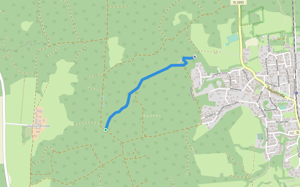 Steiniger Graben walking route map in Dießen am Ammersee
