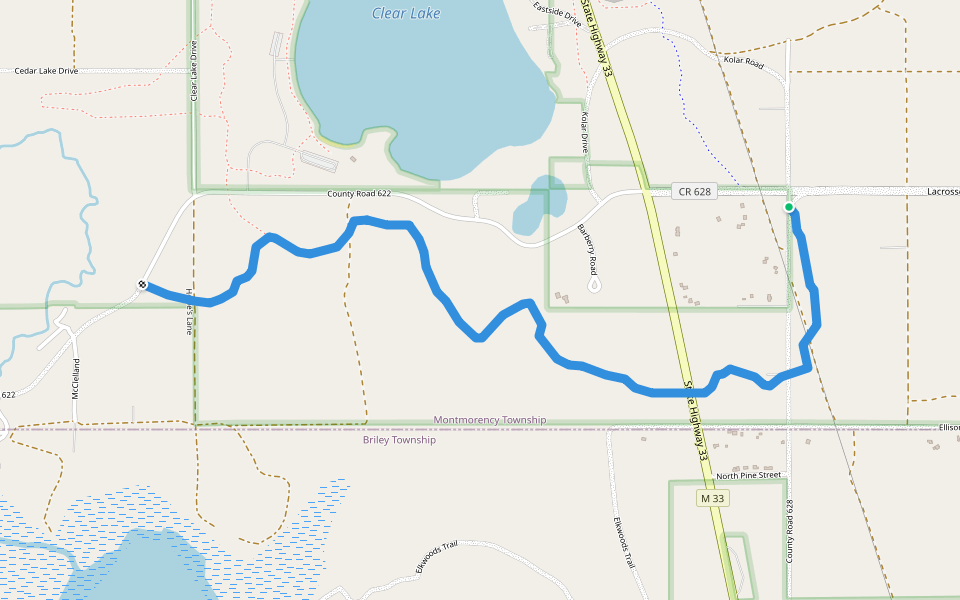 High Country Pathway walking route map in Atlanta