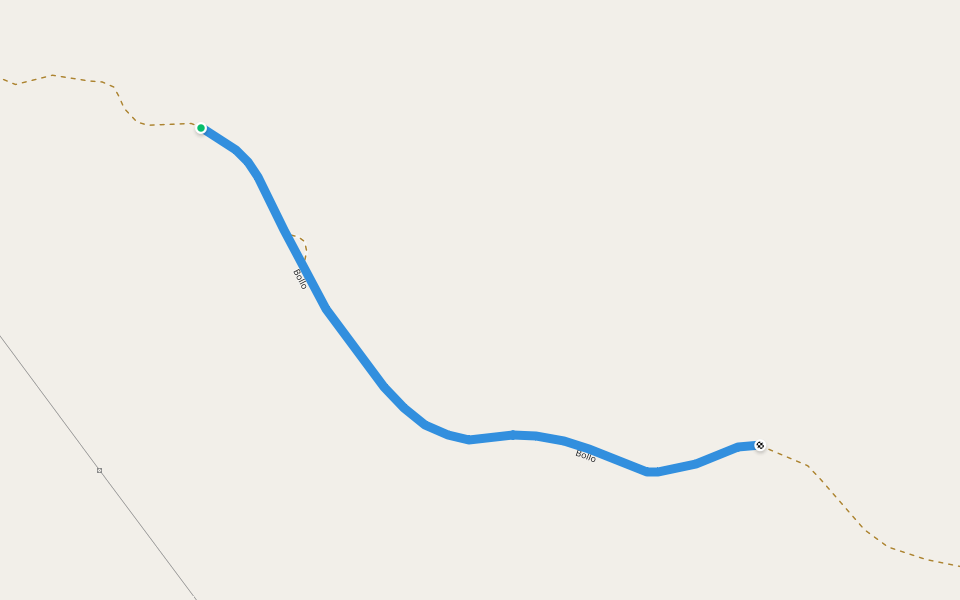 Bollo walking route map in Gargia