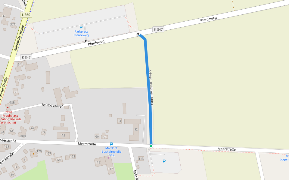 Achter Heidorns Huuse walking route map in Neustadt am Rübenberge