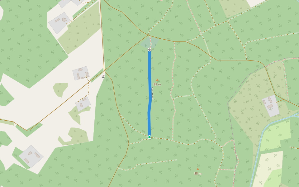 "na górę" walking route map in Szarki