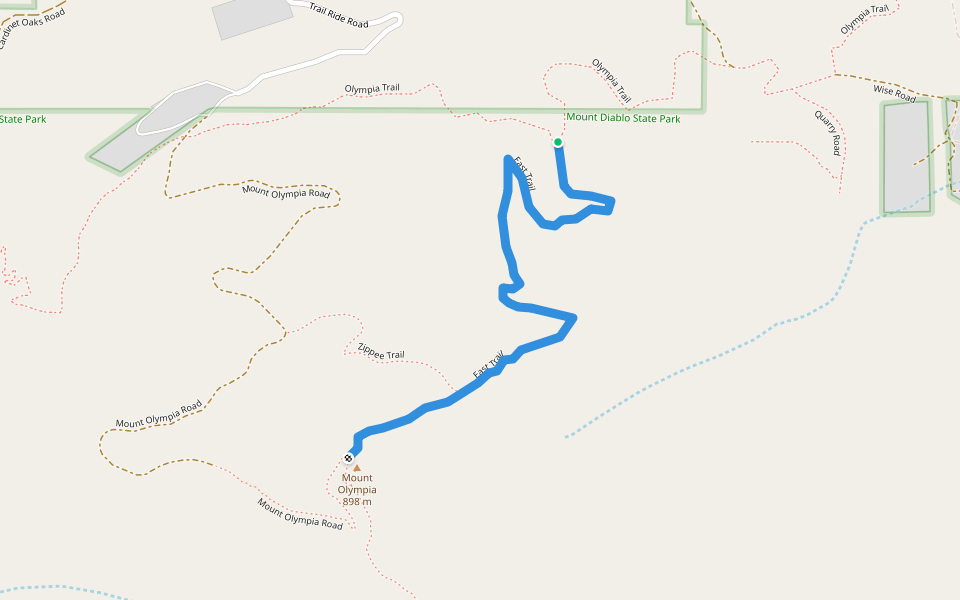 East Trail Hiking Clayton, California Pacer