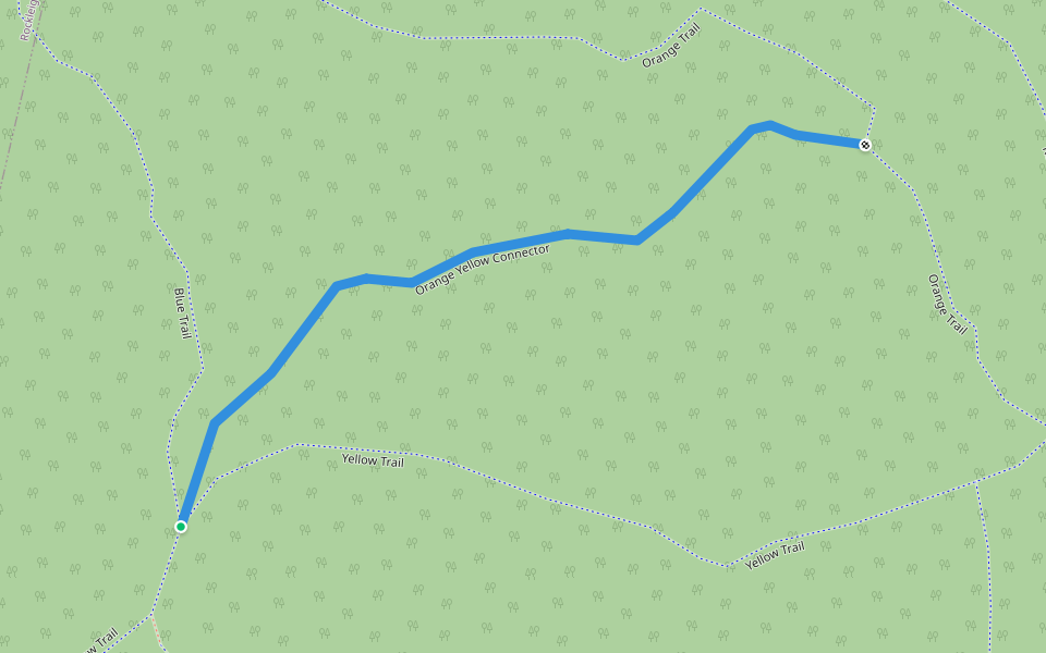 Orange Yellow Connector walking route map in Rockleigh