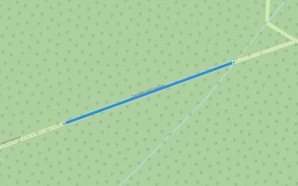 Tranchée du Chaufour walking route map in Vigneulles-lès-Hattonchâtel