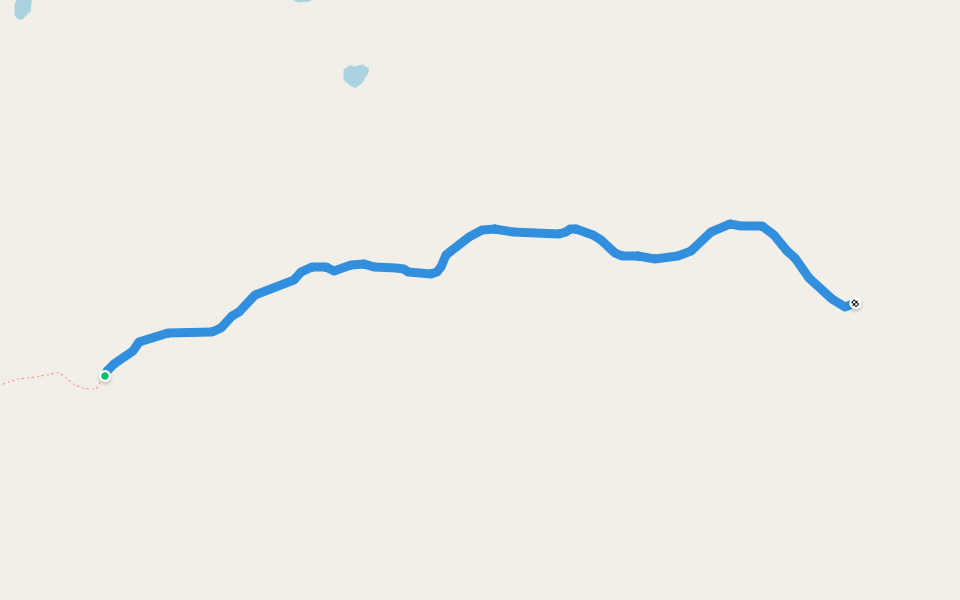 Horse Trail walking route map in Denali Park
