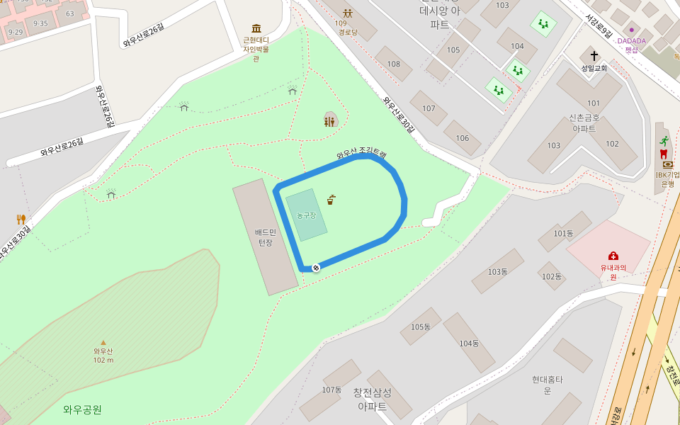 와우산 조깅트랙