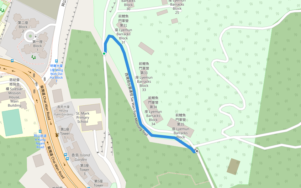 西灣炮台晨運徑 Sai Wan Fort Morning Trail