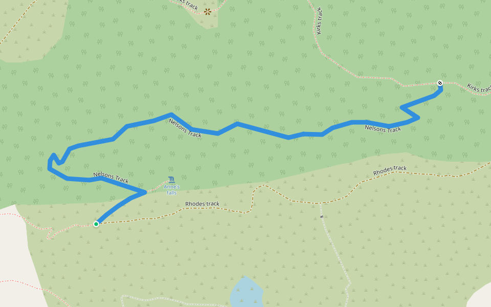 Nelsons Track walking route map in Tai Tapu