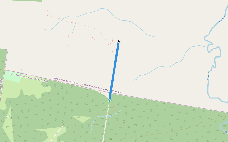 ужд walking route map in Zabolotskiy