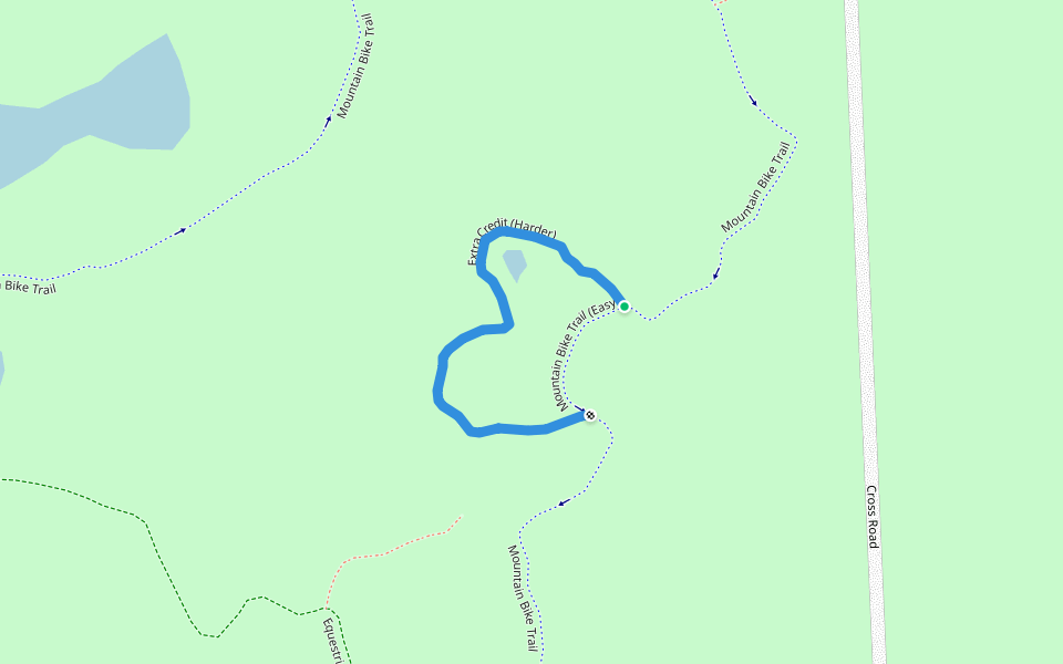 Extra Credit (Harder) walking route map in Village of Clarkston