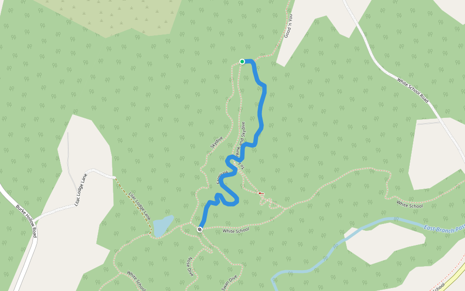 Farmjunk walking route map in Burke