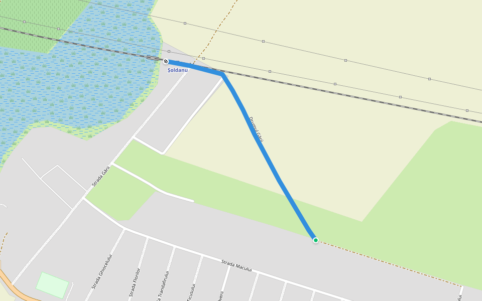 Drumul Gării walking route map in Oltenița