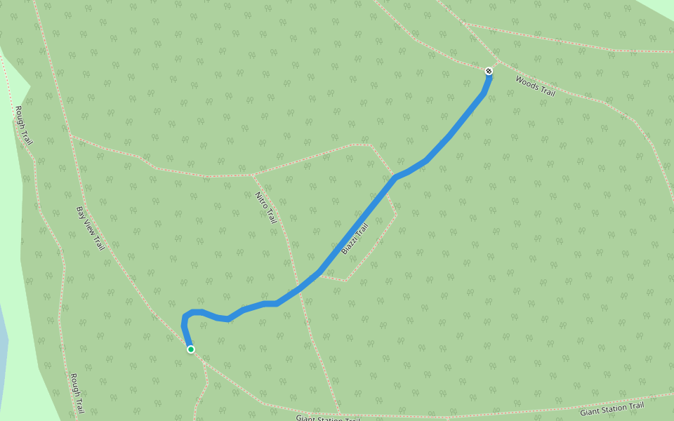 Biazzi Trail walking route map in San Pablo