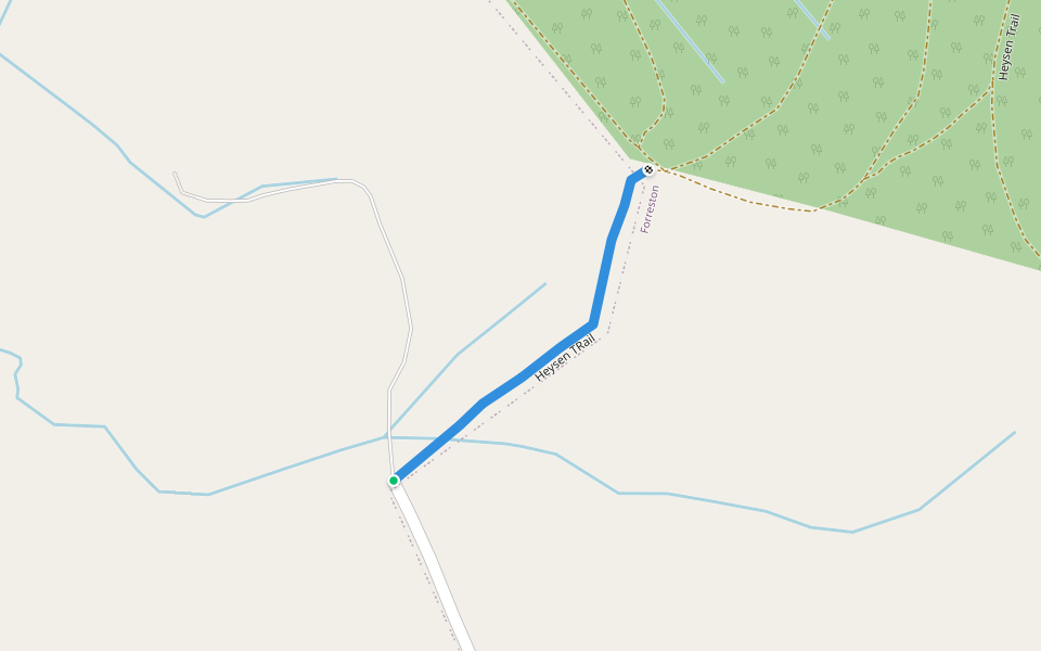 Heysen TRail walking route map in Forreston
