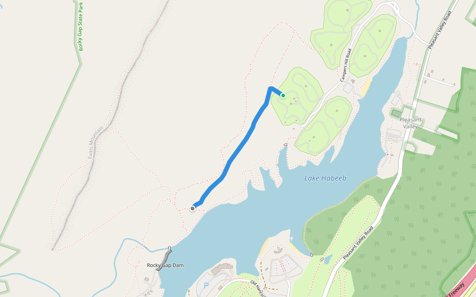 Settlers Path walking route map in Cumberland