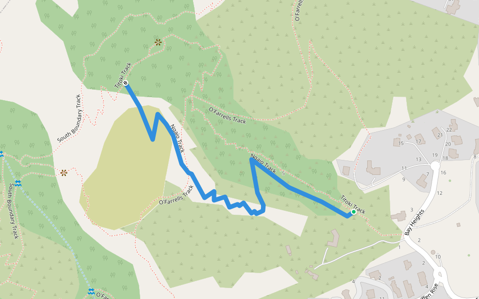 Ngaio Track walking route map in Governors Bay