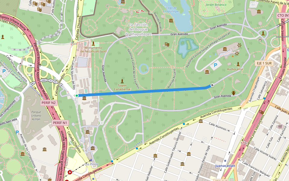 Andador Calzada del Rey Netzahualcóyotl