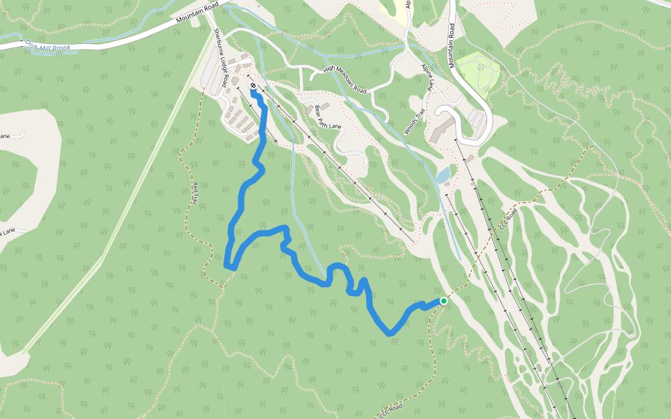 J-Bar Trail walking route map in Burke