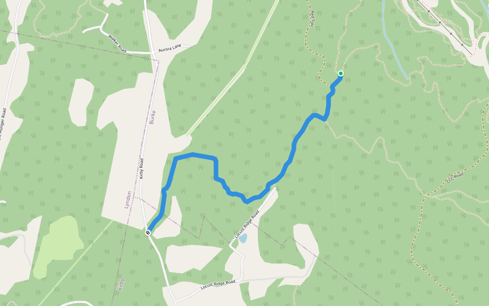 Kirby Connector walking route map in Burke