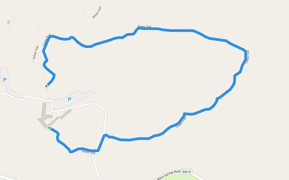 Green Trail walking route map in Madras