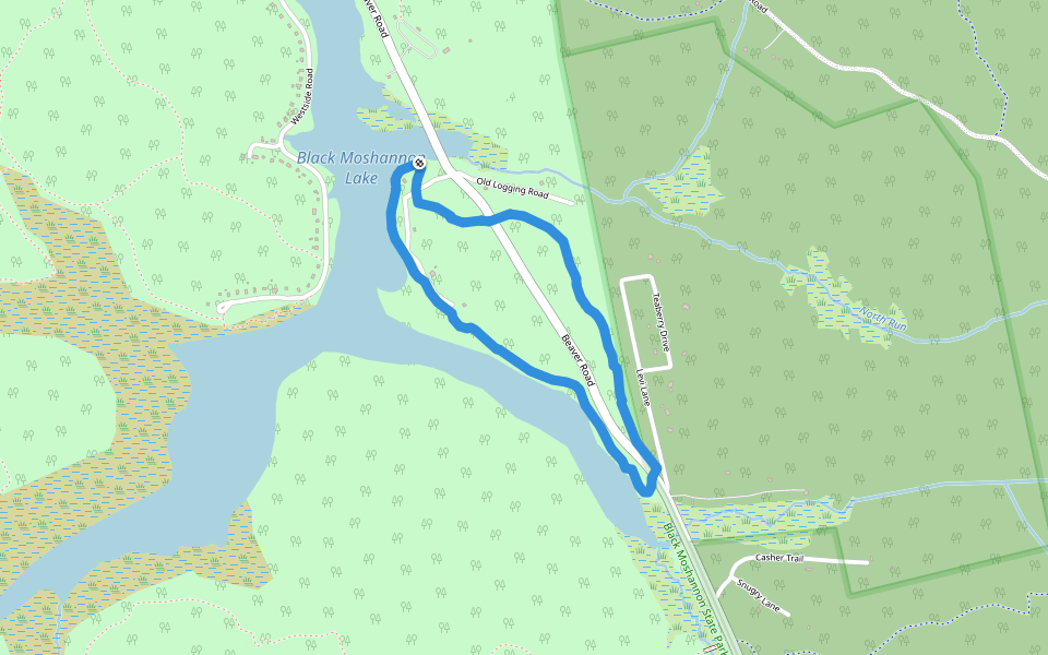 Star Mill Trail walking route map in Philipsburg