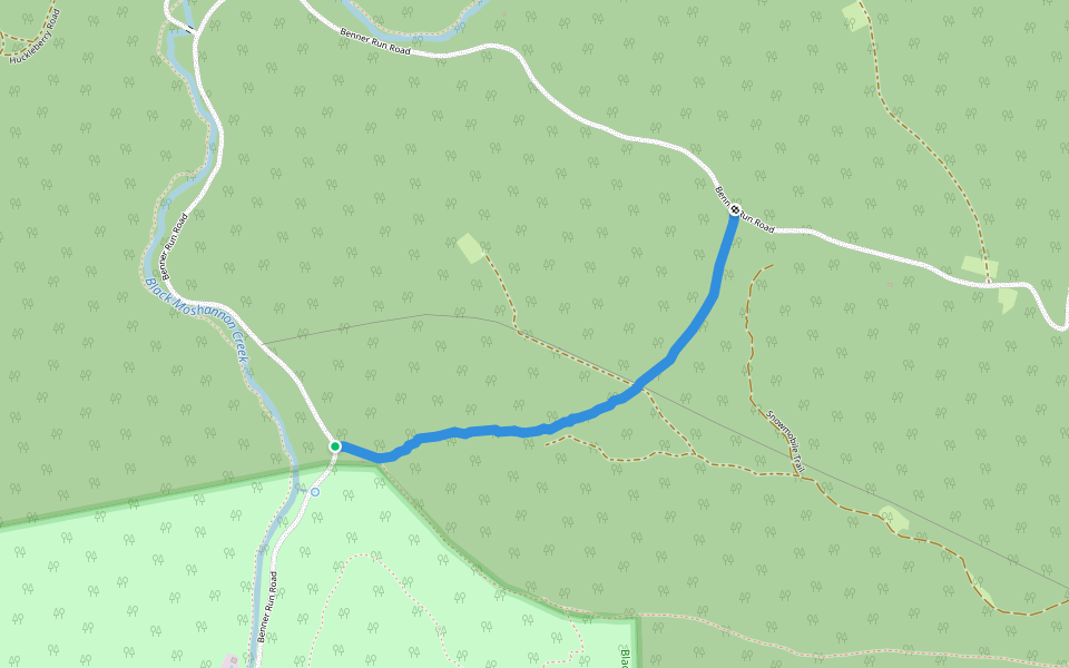 Short Trail walking route map in Philipsburg