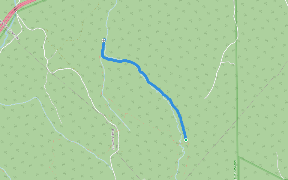 Rock Run Trail walking route map in Julian