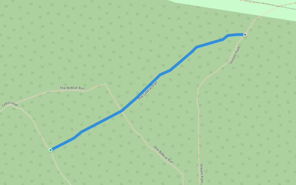 The Lateral Trail walking route map in Bedford