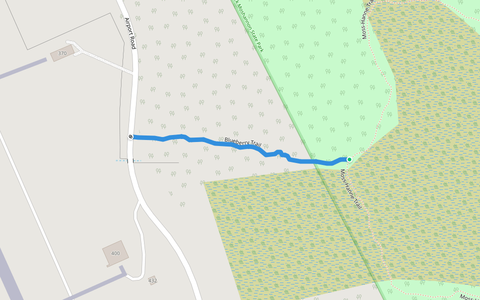Blueberry Trail walking route map in Philipsburg