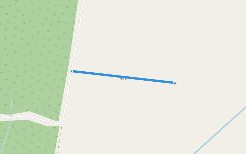 кв 55 walking route map in Bel'sk