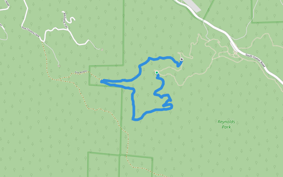 Eagle's View Trail walking route map in Conifer