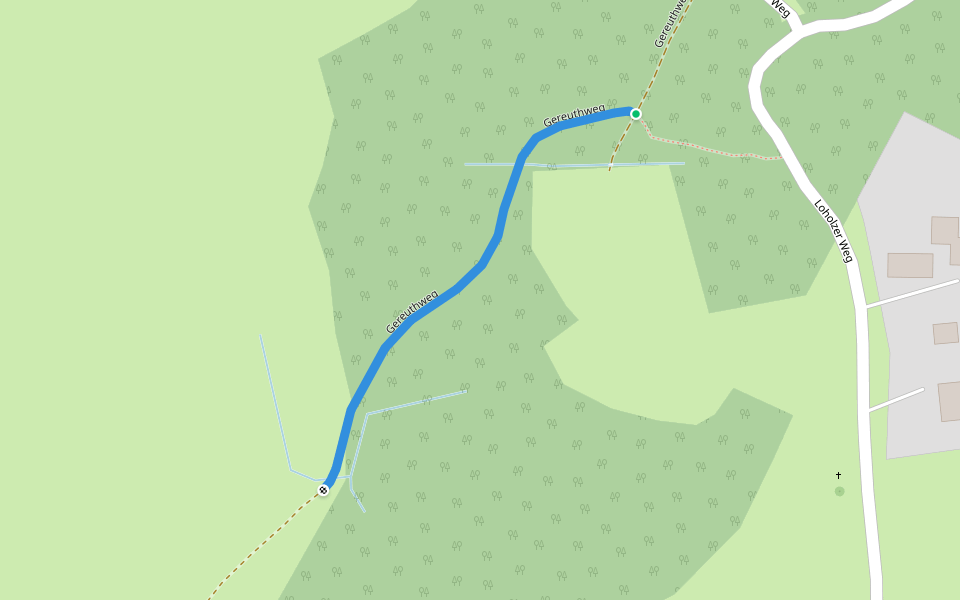 Gereuthweg walking route map in Bad Aibling