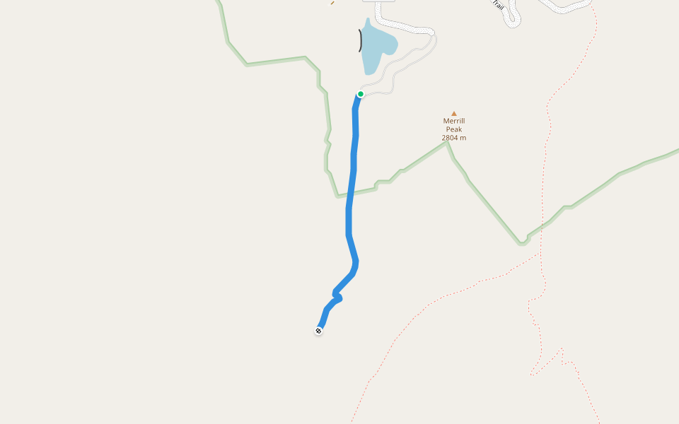 Jesus Babcock Trail #321 walking route map in Willcox