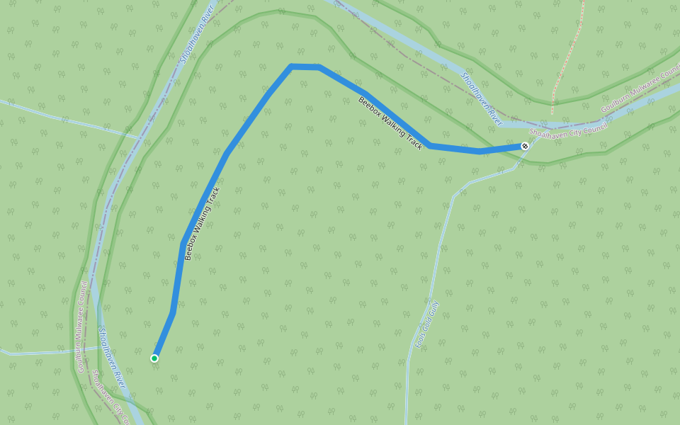 Beebox Walking Track walking route map in Tolwong