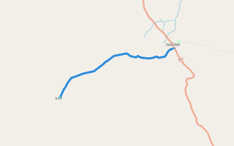 ߝߙߊߓߊ߲ߠߊ߫ ߣߌ߫ ߓߙߍ߬ߛߏ߫ ߝߏ߲߬ߘߏ walking route map in Popoko