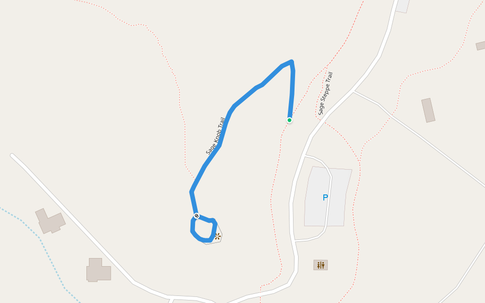 Sage Knob Trail walking route map in Condon