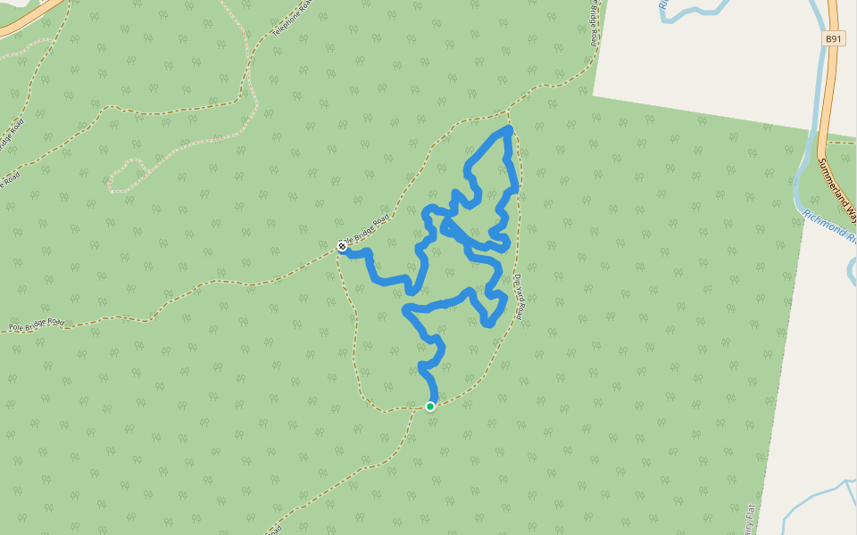 R C walking route map in Dairy Flat
